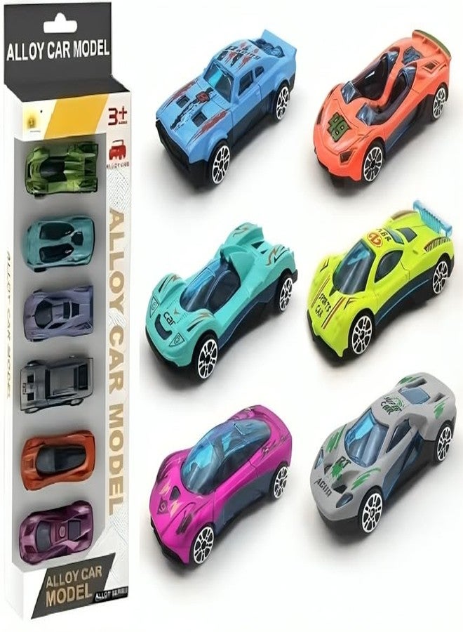 Sky Tech® Model Alloy Vehicle Model Metal Cars 6 Pcs Vehicles, Car Play Set for Toddlers,Boys Die-Cast Car Set, Birthday Decorations Gift Movie Vehicle Racing for Kids - Image 1